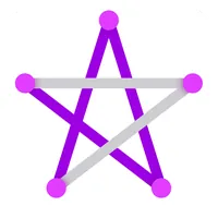 One Line with One Touch – connect the dots icon