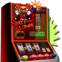 slot machine crazy clown icon