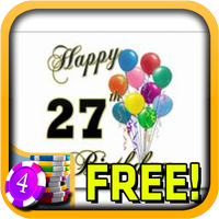 3D Happy 27th Birthday Slots - icon