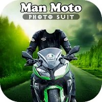 Man Bike Photo Suit Editor icon