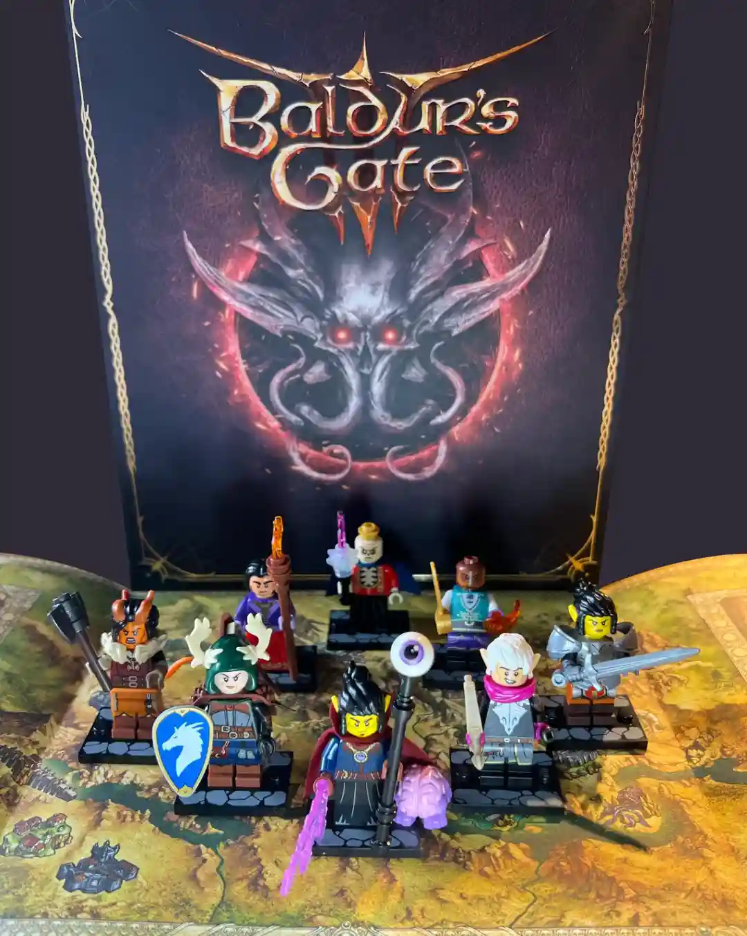 LEGO Creations Bring Baldur's Gate 3 Characters to Life