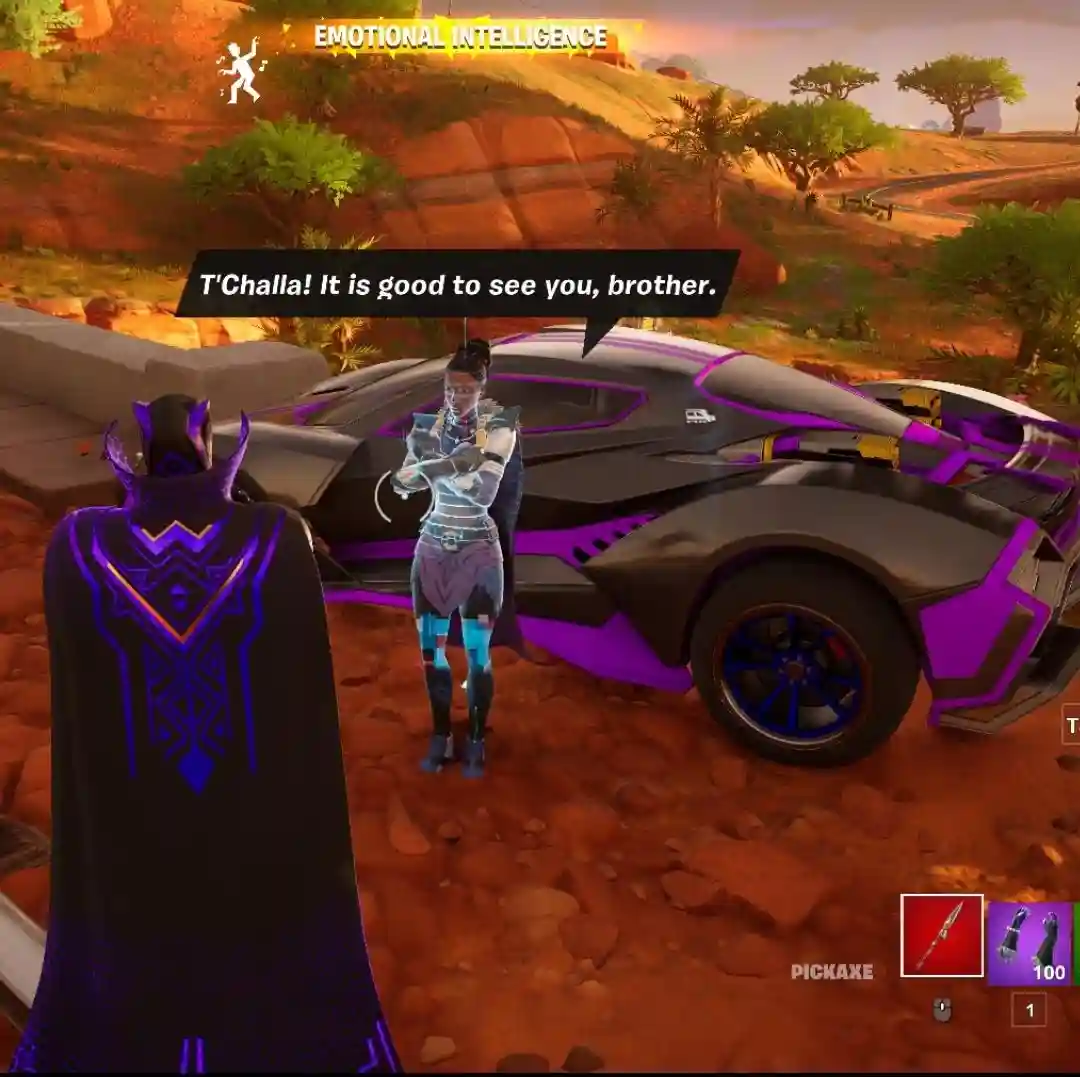 Fortnite Players Uncover Special Interaction Between Black Panther and Shuri