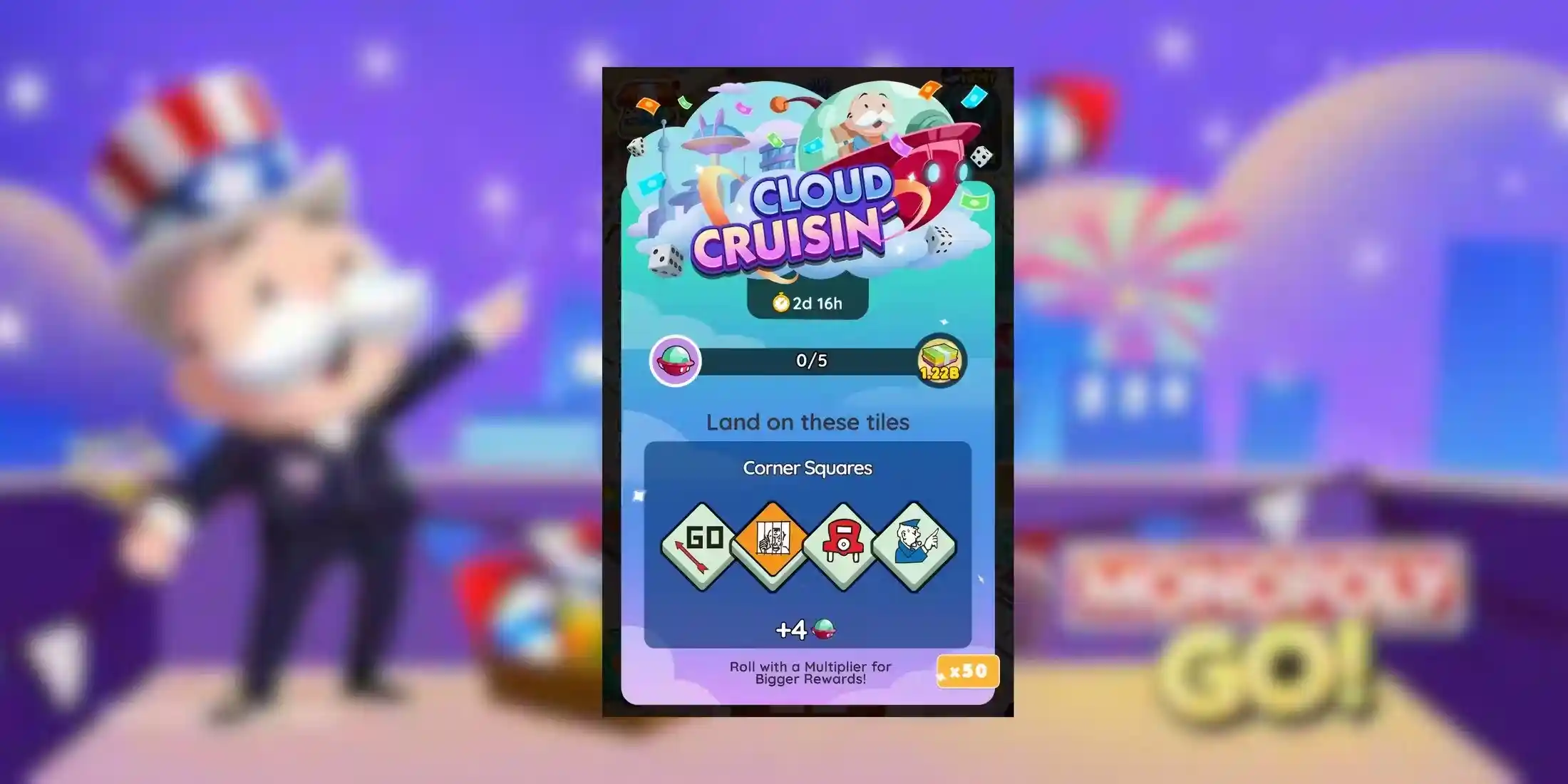 Monopoly GO: Cloud Cruisin Event All Rewards and Milestones 