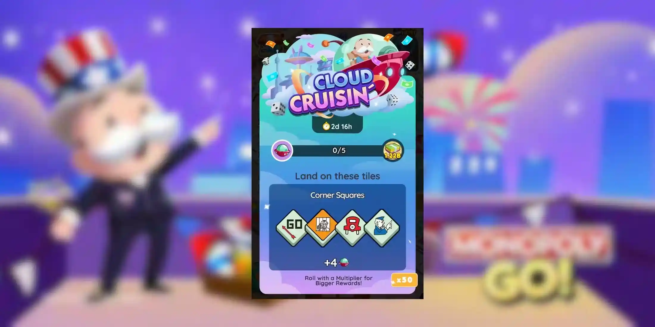 Monopoly GO: Cloud Cruisin Event All Rewards and Milestones