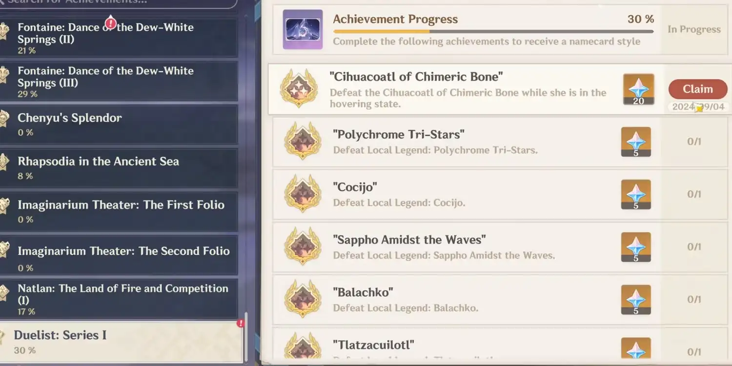 Genshin Impact: Cihuacoatl of Chimeric Bone Night's Trial Guide