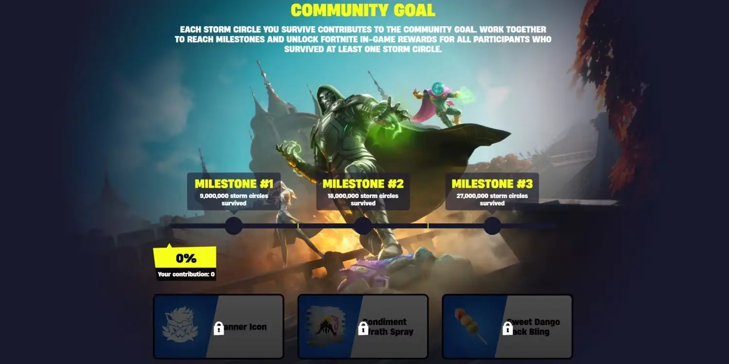 Fortnite: How to Earn Free Rewards in the Community Goal Event