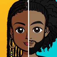 AfroMoji: African Afro Emoji Stickers Black icon