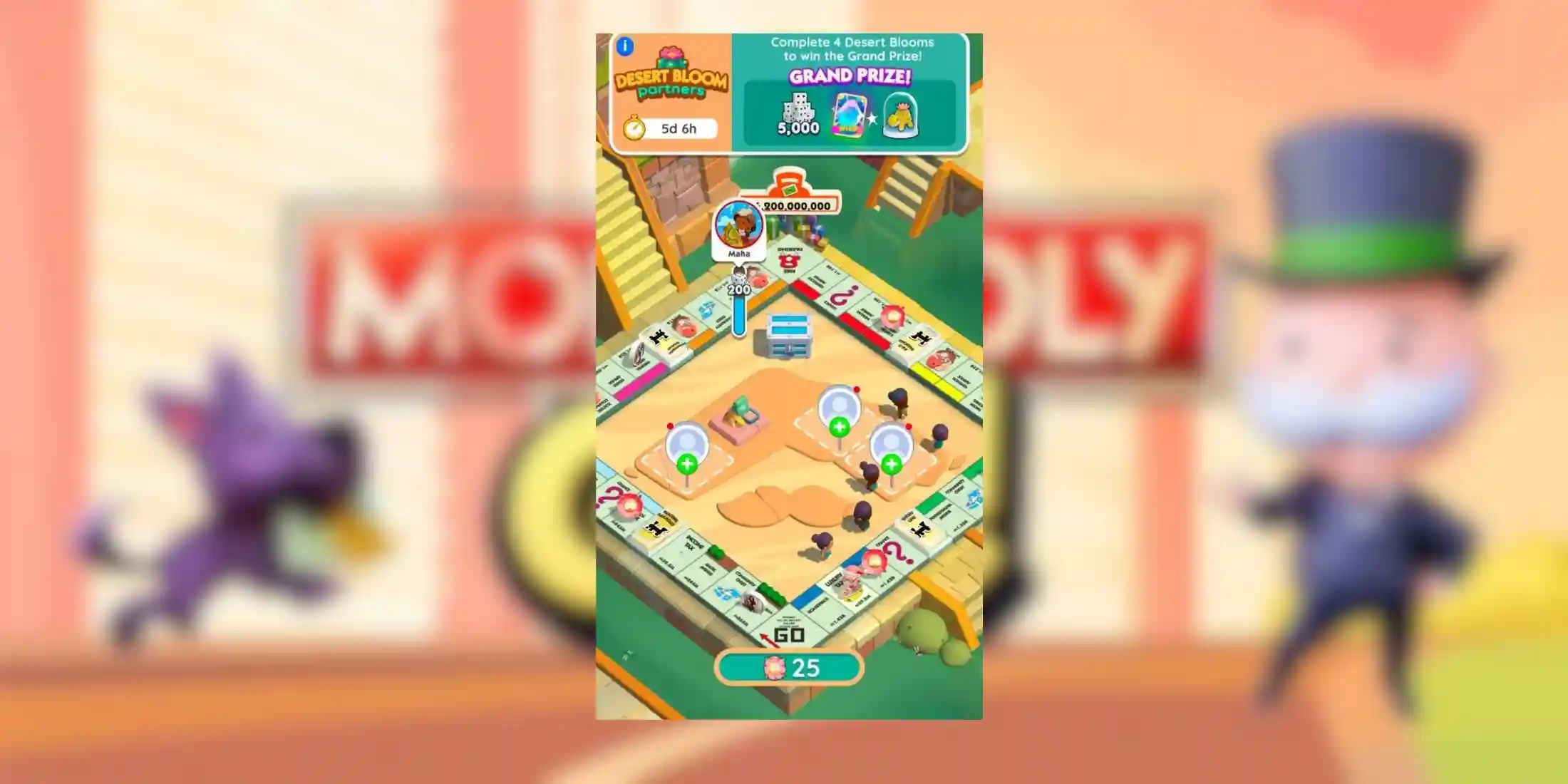 Monopoly GO: Explore Desert Tour Rewards and Milestones