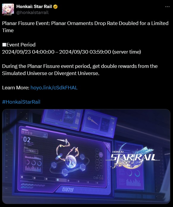 Honkai: Star Rail Introduces Exciting New Planar Ornament Event