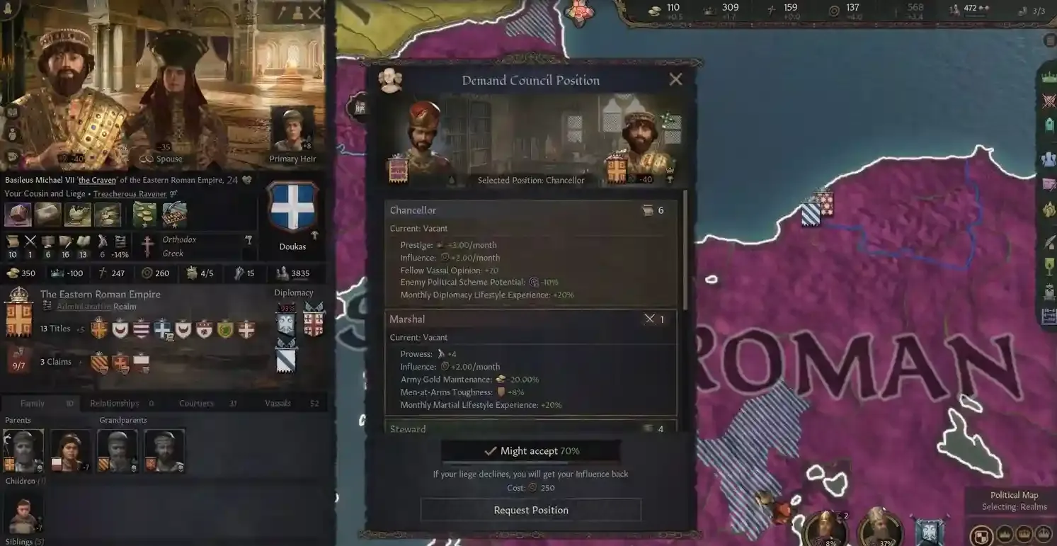 Crusader Kings 3: Strategies for Gaining Influence in Roads to Power