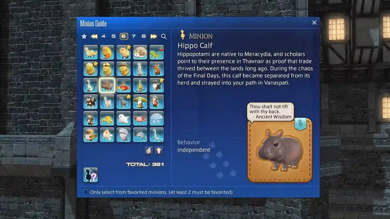 Final Fantasy 14's Hippo Calf Minion Gains Unexpected Popularity