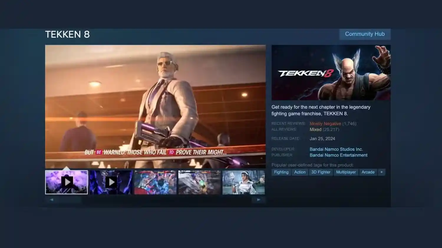 Tekken 8 Faces Another Wave of Review Bombing