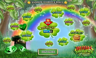 Irish Treasure Lucky Money Rainbow Bingo FREE