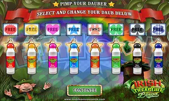 Irish Treasure Lucky Money Rainbow Bingo FREE