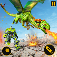 Flying Dragon Robot Transforming War APK