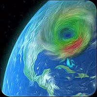 Wind Map Hurricane Tracker, 3D icon