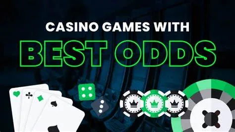 Which casino games have the best odds?