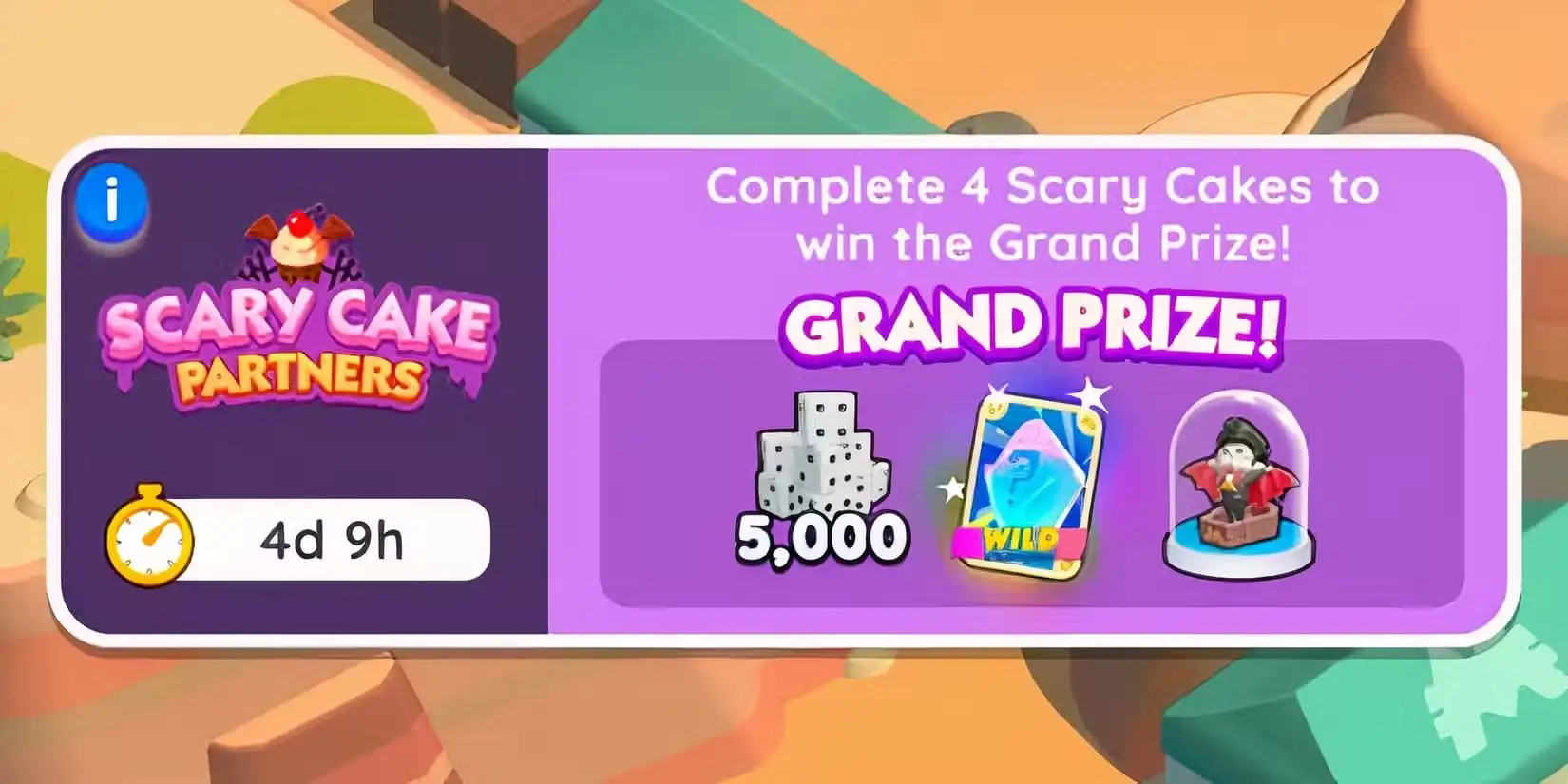 Monopoly GO: How to Earn Free Candies for Scary Cake Partners