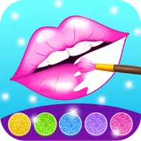 Glitter lips coloring game APK