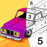 Coloring Cars Paint By Numbers icon