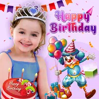 Birthday Photo Frame & Editor icon