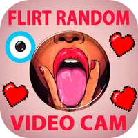 Flirt random video cam icon