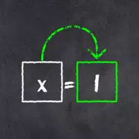 x=1: Learn to solve equations icon