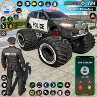 Police Monster Truck Car Games icon