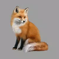 Decoy on fur animals icon