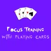 Focus training w playing cards icon
