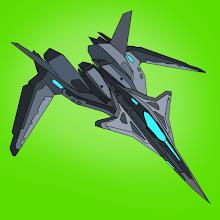 Origami aircraft, paper icon