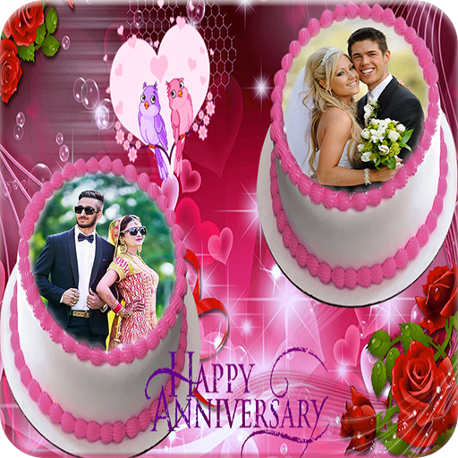 Anniversary Cake Photo Frame icon