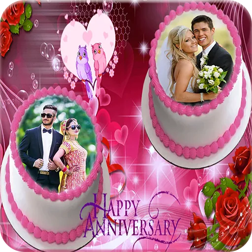 Anniversary Cake Photo Frame icon