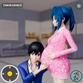 Real Anime Pregnant Mother Sim icon