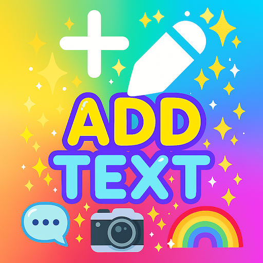 Text on photo 2025 icon