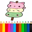 Coloring Image Kawaii icon