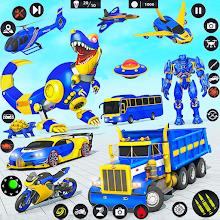 Dragon Robot Police Car Games icon
