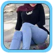 Hijab Girl Jeans Photo Suits icon