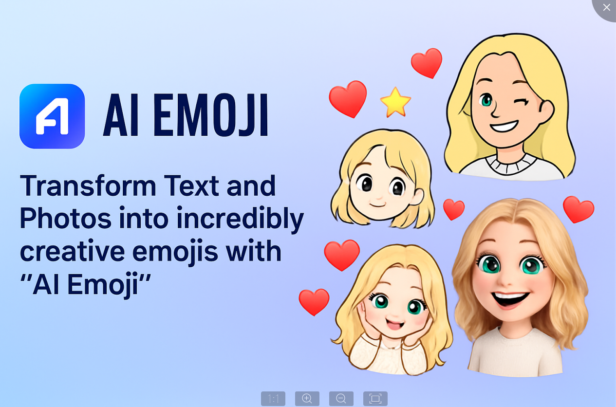 Transform Text and Photos into incredibly creative emojis with "AI Emoji"