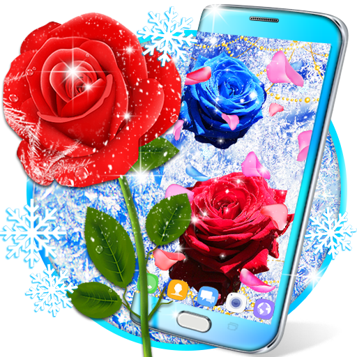 Winter rose live wallpaper icon