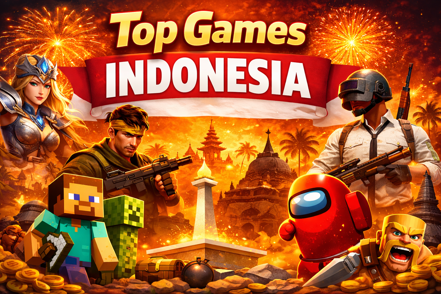 Top 50 Most Popular Games in Indonesia