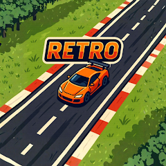 Retro 2D Car Racing icon