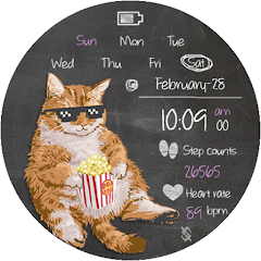 BFF146- Blackboard Art Cat icon