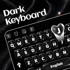 Dark Theme Keyboard-Neon Black icon