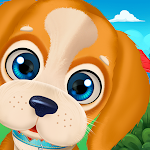 Puppy pet daycare salon icon