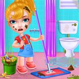 Girl home cleaning fun APK