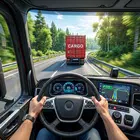 US Real Truck Driving Sim Game icon