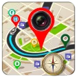 gps maps camera compass icon